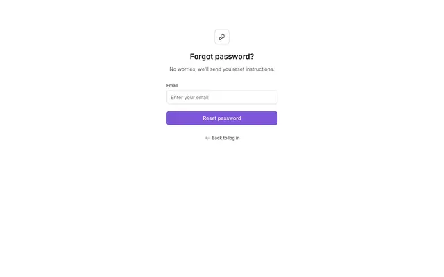 Step 1 forgot password