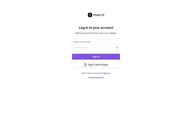 Login Simple Minimal