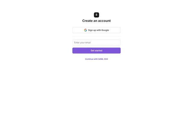 Signup Simple Social Login Leading