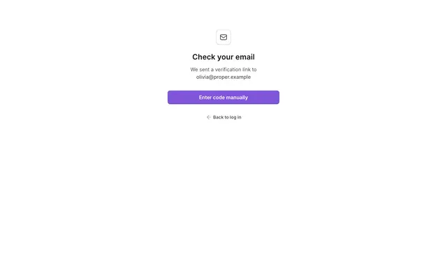 Step 1 check email