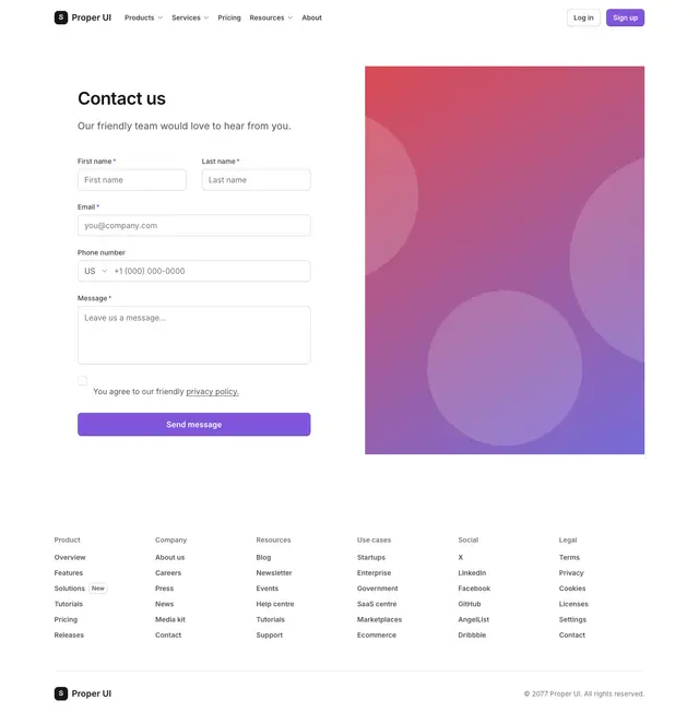 Contact page 01