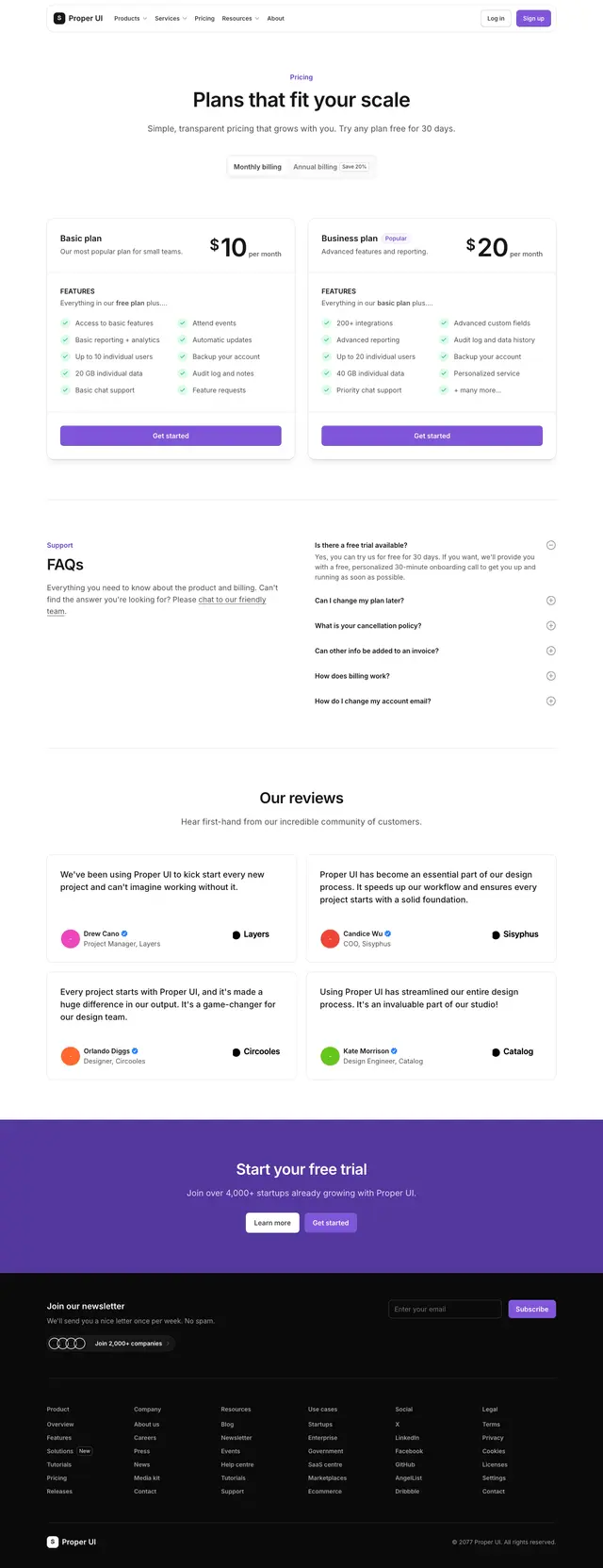Pricing Page 07
