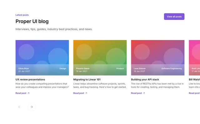 Blog Section Carousel Layout 01