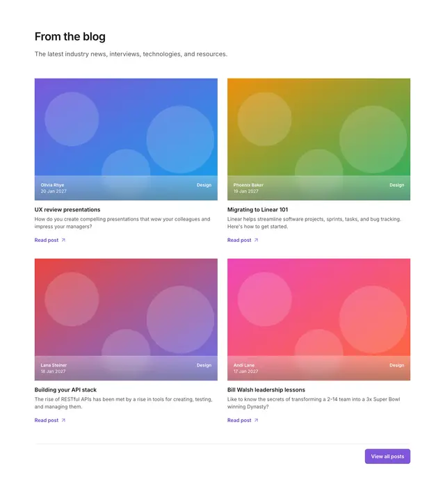 Blog Section Simple Left Aligned 02