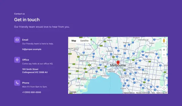 Contact Icons And Map 01 Brand