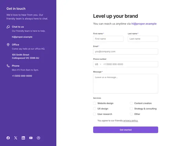 Contact Simple Form 05