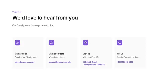 Contact Simple Links 02