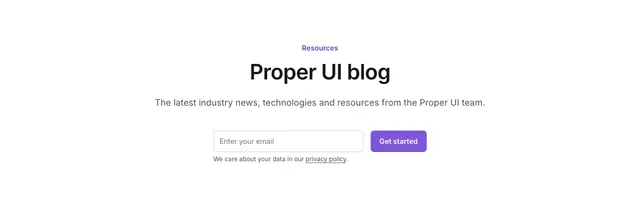 Header Centered Email