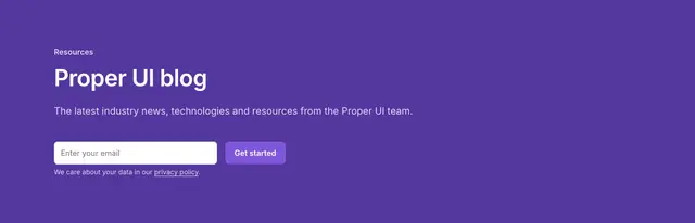 Header Left Email Brand