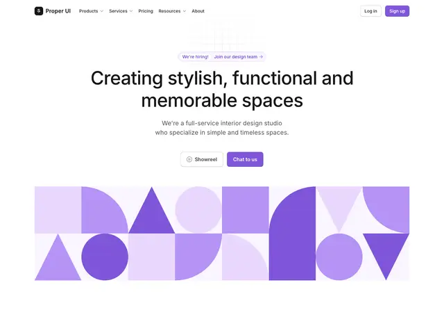Hero Geometric Shapes 04