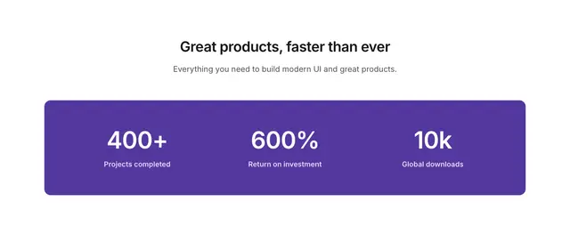 Metrics Card Brand Dark