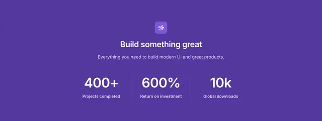Metrics Simple Centered Text Brand