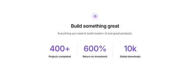 Metrics Simple Centered Text