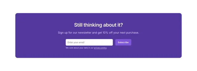 Newsletter Card Vertical Brand