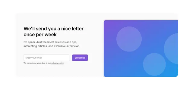 Newsletter Screen Mockup 04