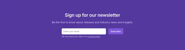 Newsletter Simple Centered Brand