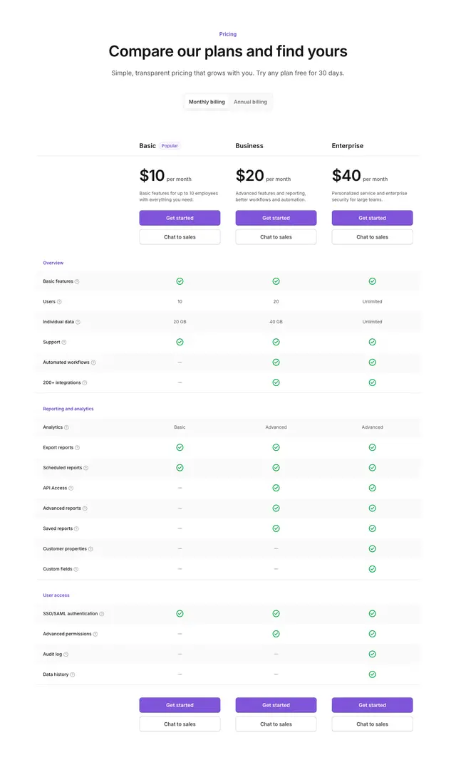 Pricing Large Table 01