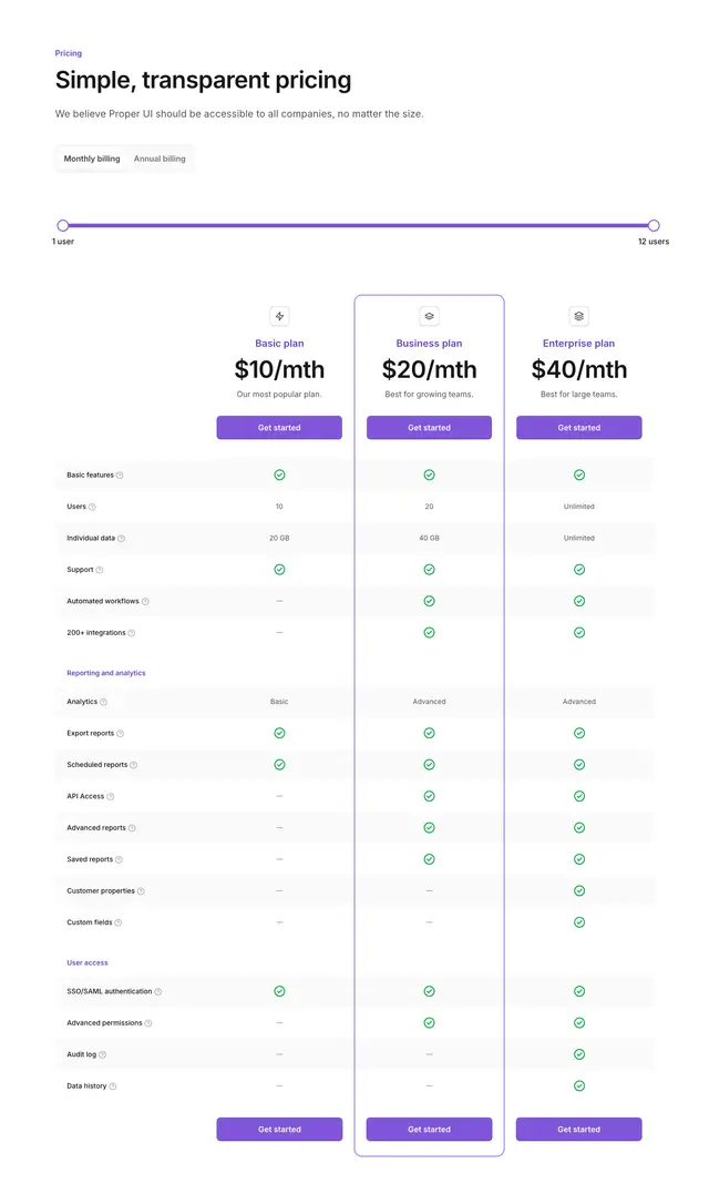 Pricing Large Table 02