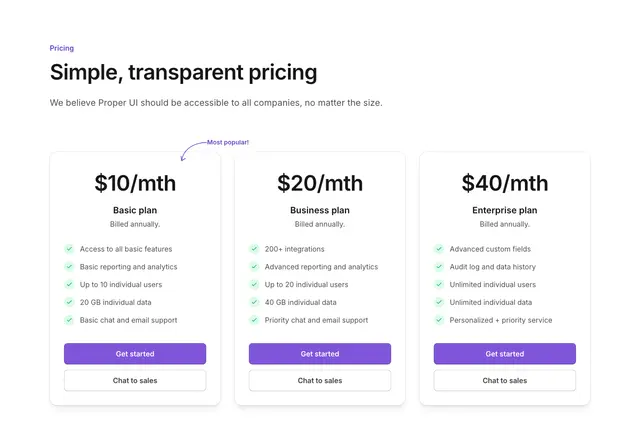 Pricing Simple Call Out