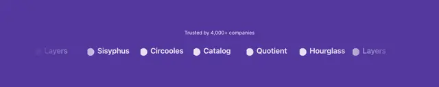 Social Proof Full Width Masked Brand